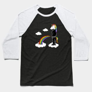 Rainbow Unicorn Baseball T-Shirt